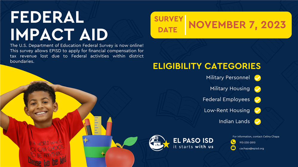 Banner with Impact Aid information